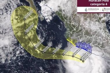 Huracán Polo alcanza categoría 4 y podría acercarse a Baja California Sur