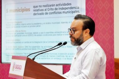 Cinco municipios de Oaxaca cancelan fiestas patrias por conflictos internos